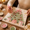 thumbnail image 4 of Christmas DIY Pearl Painting Set, 7.87inch Pearl Diamond Art Diy Kits DIY Pearl Painting Kit,Ideal As A Handmade Holiday Gifts- (Christmas tree), 4 of 5