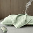 thumbnail image 5 of Pillow Covers,Soft Sweatproof Comfortable Pillow Case for Sleeping | Waterproof Quilted Breathable Stain Resistant Pillowcase | Bedroom Bedding,29.1x18.9 Inch,Green, 5 of 7