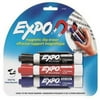 Dry Erase Marker Set, Chisel Tip Black, Blue, Red PK3