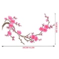 thumbnail image 3 of 4 Pack Cherry Blossom Iron On Embroidery Patch Floral Applique for Clothing, Decorative Flower Patches for Jackets, Bags, Hats and DIY Craft Projects, 3 of 9