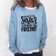 thumbnail image 2 of Sudadera de gran tamaño con estampado de letras y texto divertido para mujer, cuello redondo, manga larga, suelta, blusa individual Fridja hkj2056, 2 of 5