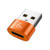 6A Tipo-C a USB3.0 Adaptador Convertidor OTG para Samsung Xiaomi PC (1pc Naranja)