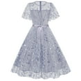 thumbnail image 4 of Birdeem Robe d'Été pour Femmes Aguichant Femmes à la Mode Décontractée Aguichant d'Été Couleur Unie à Manches Courtes à Col Rond Robe Aguichant d'Été pour Femmes, 4 of 6