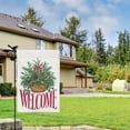 thumbnail image 2 of Welcome Christmas Winter Pine Branches Garden Flag Double Sided Welcome Flag for Garden Lawn Home Autumn Thanksgiving Christmas 12.5x18inch, 2 of 4