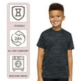 thumbnail image 7 of LAT Youth Short Sleeve Fine Jersey Tee, 100% Ring-Spun Cotton Breathable Kids T-Shirt (Vintage-Camo, XS), 7 of 7