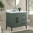thumbnail image 2 of Vanity Art 36" Single Sink Bathroom Vanity Cabinet with Ceramic Countertop, 2 of 9
