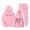 Pink, variant on Toddler Outfits for Girls Sets Casual Winter Wear Trendy Printed Hooded Sweatshirt Cute Girls Fall Clothes Black Size 2-3T
