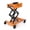 Orange body + black fork + orange cover plate, variant on Danolapsi 450 LBS Low Profile Transmission Jack,Heavy Duty Auto Repair Lifting Jack with Safety Straps & 4 Swivel Wheels, Adjustable 7-23" Height,Adjustable Floor Transmission Jack