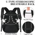 thumbnail image 3 of Mochila de viaje para portátil BIKROD 45 L extra grande de 18.4 pulgadas, negra, 3 of 6