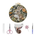 thumbnail image 2 of Easter Bunny Embroidery DIY Craft For Beginners With Pattern Thread And Needle, 2 of 5