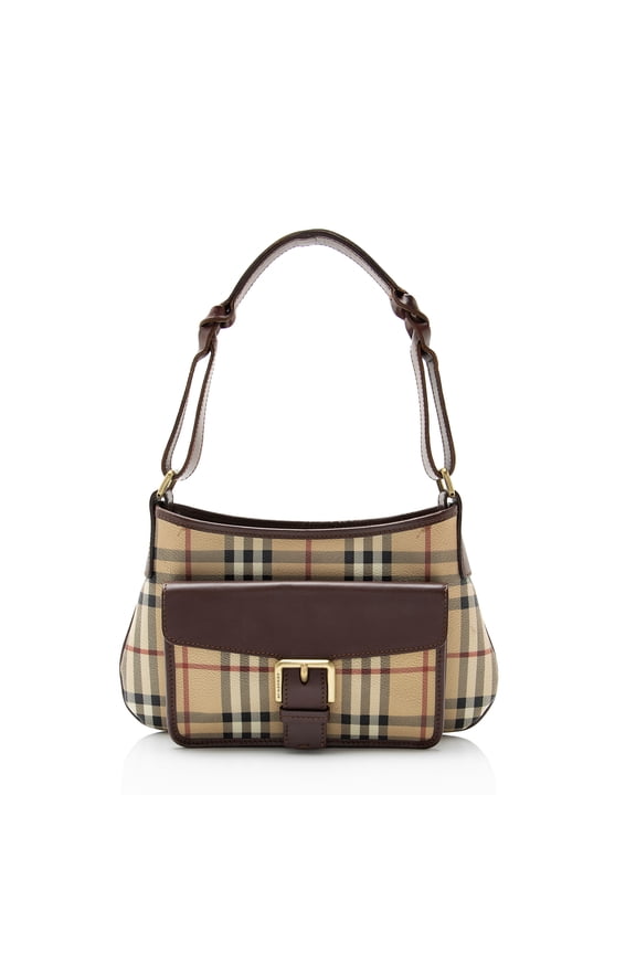 Pre-Owned Burberry Nova Check Shoulder Bag