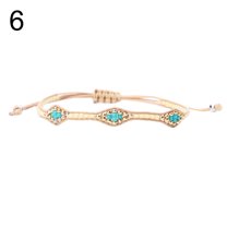 Ayyufe Summer Beach Bohemian Beading Wax Rope Handmade Woven Bracelet Women
