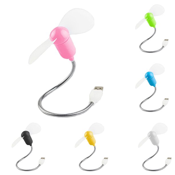 Gwong Electrónica Refrigerador de ventilador de enfriamiento de Gooseyneck Mini USB Portable para PC Ordenador portátil