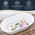 thumbnail image 2 of Homerella Baby Bath Tub Mat | Anti Mold Mildew Resistant Non Slip Kids and Adult Bath Tub Shower Mats | 40x16 inch Long with Suction Cups for Secure Grip Hooks for Storage & Drying | Machine Washable, 2 of 5