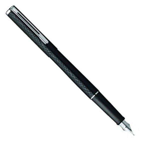 Sheaffer Agio Barely Black Designed Chrome Trim Fountain Pen - Medium Nib 454-0