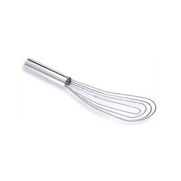 Flat Roux Whip 14" Long--Stainless Steel