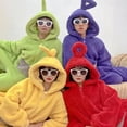 thumbnail image 2 of Disfraces de Teletubbies para adultos, pijamas suaves de manga larga, ropa de Cosplay Lala para el hogar, Kawaii, Halloween, ropa de fiesta Unisex, 2 of 4