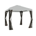 thumbnail image 3 of ​APEX GARDEN 8' x 8' Mosquito Netting for Gazebo Replacement - Brown, 3 of 5