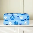 thumbnail image 4 of Cute Animals Paw Flannel Fleece Throw Blanket,Dog Paw Print Bed Blanket Kawaii Decor Fuzzy Blanket for Bed Sofa Couch,Bedroom Decor Blue Plush Blanket 40"x50", 4 of 6