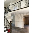 thumbnail image 3 of Home Stairway 44 Po x 0.5 Po Satin Noir Rouleau Fer Forgé Creux Balustre, 5 Pcs, 3 of 4