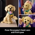 thumbnail image 6 of LEGO Icons Golden Retriever Puppy Building Set for Adults, Ages 18+ - Decor for Home, Bedroom, or Book Shelf - Gifts for Women & Men - Posable Dog Figure - 11384, 6 of 9
