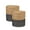 Cylindrical Natural Gray - Two Pack, variant on · REDEARTH · Jute Circular Low Pouf Ottoman - Braided Pouffe Accent Sitting Round Footrest for Living Room, Bedroom, Nursery, kidsroom, Patio, Gym; 100% Jute Set of 2 (18"x18"x10"; Natural)