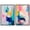 Black Frame, variant on Colorbell Sunrise Set Canvas Set of 2 Maximalist Art by Art Remedy, Gallery Wrapped, 10 x 15