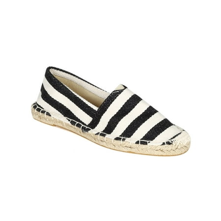 - Women Fabric Cap Toe Stripes Espadrille Ballet Flat CC57