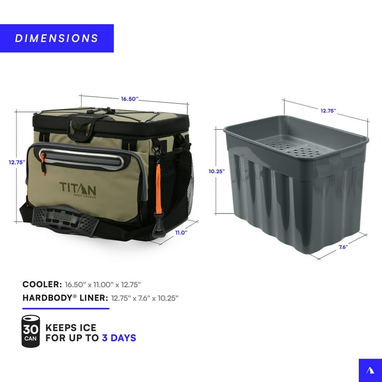Arctic Zone Titan 30 Can/20 Quart HardBody Ice Cooler - Soft Side