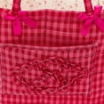 thumbnail image 6 of Boho Fabric Storage Basket, Quilted Floral Print Fabric Storage Basket with Reinforced Handles, Collapsible Quilted Laundry Basket Organizer Bin for Bedroom Closet Home Decor Car Storage Picnic,Small, 6 of 7