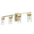 thumbnail image 2 of Hunter - Gatz 4-light Alturas Gold, Medium Size Vanity Light, Dimmable, Modern Style, for Bedrooms, Kitchens, Dining, Living Rooms - 19686, 2 of 6
