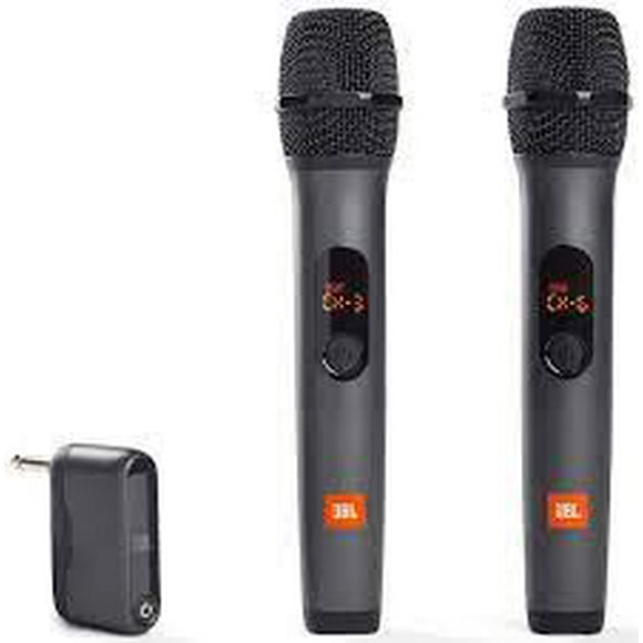 MICRÓFONOS JBL INALÁMBRICOS Pack 2 con receptor doble canal