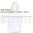 thumbnail image 3 of Hanes EcoSmart Youth Short Sleeve T-Shirt Soft Classic fit Tee (Deep Red, XL), 3 of 7