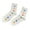 White, variant on Women's Fashion Heart Print Mid Calf Socks Soft Warm Winter Autumn Casual Comfortable Crew Length Knitted