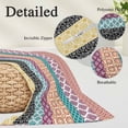 thumbnail image 6 of Boho Queen Size Pillow Cover,Pillowcase Protectors with Zipper,Breathable Decorative Throw Pillow Case Cover,Colorful Striped Ethnic Geometric Modern Abstract Art Pillow Shams for Couch 20x30Inch, 6 of 8