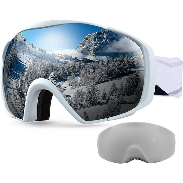 OutdoorMaster Masque de Ski,Lunettes de ski avec housse Lunettes