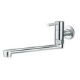 thumbnail image 1 of Stainless Steel Single Faucet with Extended Reach and 180-Degree Swivel for Kitchen Sink and Mop Pool Tap, 1 of 5