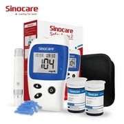 Blood Glucose Monitor Kit 50 Lancets,No Coding Diabetes Home Test Kit