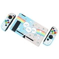 thumbnail image 7 of PlayVital Back Cover for Nintendo Switch Console, NS Joycon Handheld Controller Hard Shell, Dockable Protective Case with Colorful ABXY Direction Button Caps - Rainbow on Cloud, 7 of 7