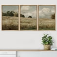 thumbnail image 4 of PixonSign Framed Wall Art Set Country Field Landscape Pasture Nature Wilderness Modern Artwork Landscape Decor Abstract Fine Art Chic for Living Room, Bedroom, Office - 16"x24"x3 Panels Natural, 4 of 5