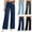 Jeans for Women - A12 Dark Blue, variant on Xdegoge Straight Leg Jeans for Women High Waisted Comfortable Stretch Denim Pants Elastic Waist Loose Fit Casual Fashion Trousers Workwear with Pockets