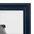 DesignOvation Kieva Solid Wood Picture Frame, Distressed Navy Blue 8x10, Pack of 6