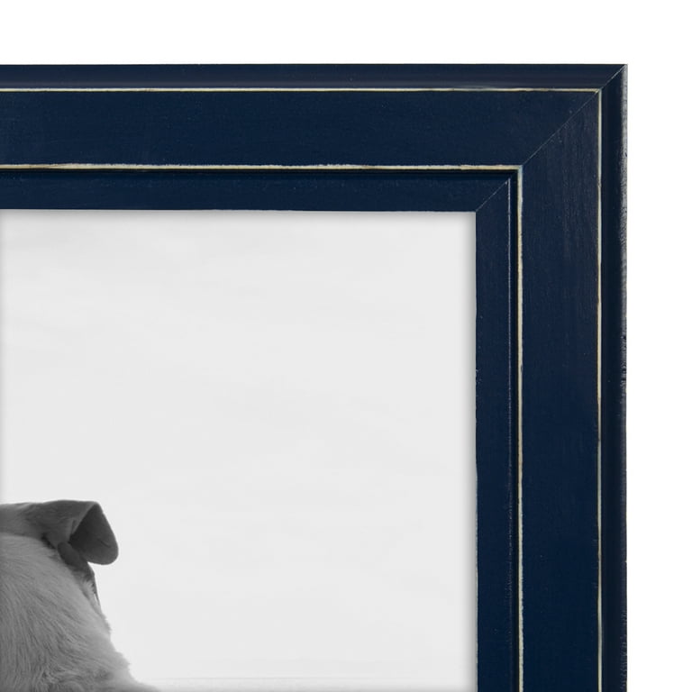 Bateman Navy Matted Wood Picture Frame - 8x10 , 11X14 and 16X20 – Sixtrees