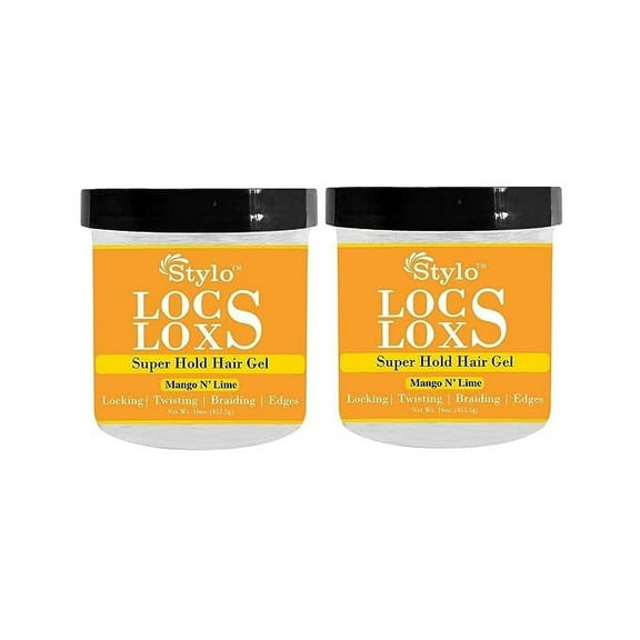 Stylo Mango Styling Gel 2-Pack: Unisex Frizz Control & Nourishing LOCS LOXS Hold
