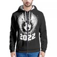 thumbnail image 1 of 2022 Qatar Football World Cup Zip Hooded Sweater Netherlands Spain Brazil Fans Cheering Jacket, 1 of 5