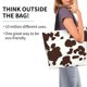 thumbnail image 2 of Fotbe Brown Cow Bolsa Tote Estética de Lona con Estampado para Mujer - Bolsa Reutilizable de Hombro Casual para Vacaciones, Compras, Trabajo y Gimnasio, 2 of 8
