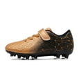 thumbnail image 5 of Utlike Boys Cleats Boys Football Shoes Lightweight Breathable Outdoor Sports Training Sneakers For Youth And School Boys Gold Size 30, 5 of 9