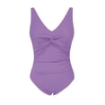 thumbnail image 6 of Women One Piece Swimsuit Push Up Bathing Suit Full Coverage Slimming V Neck Wrap Swimwear Summer Beach Swim Suit, 6 of 6