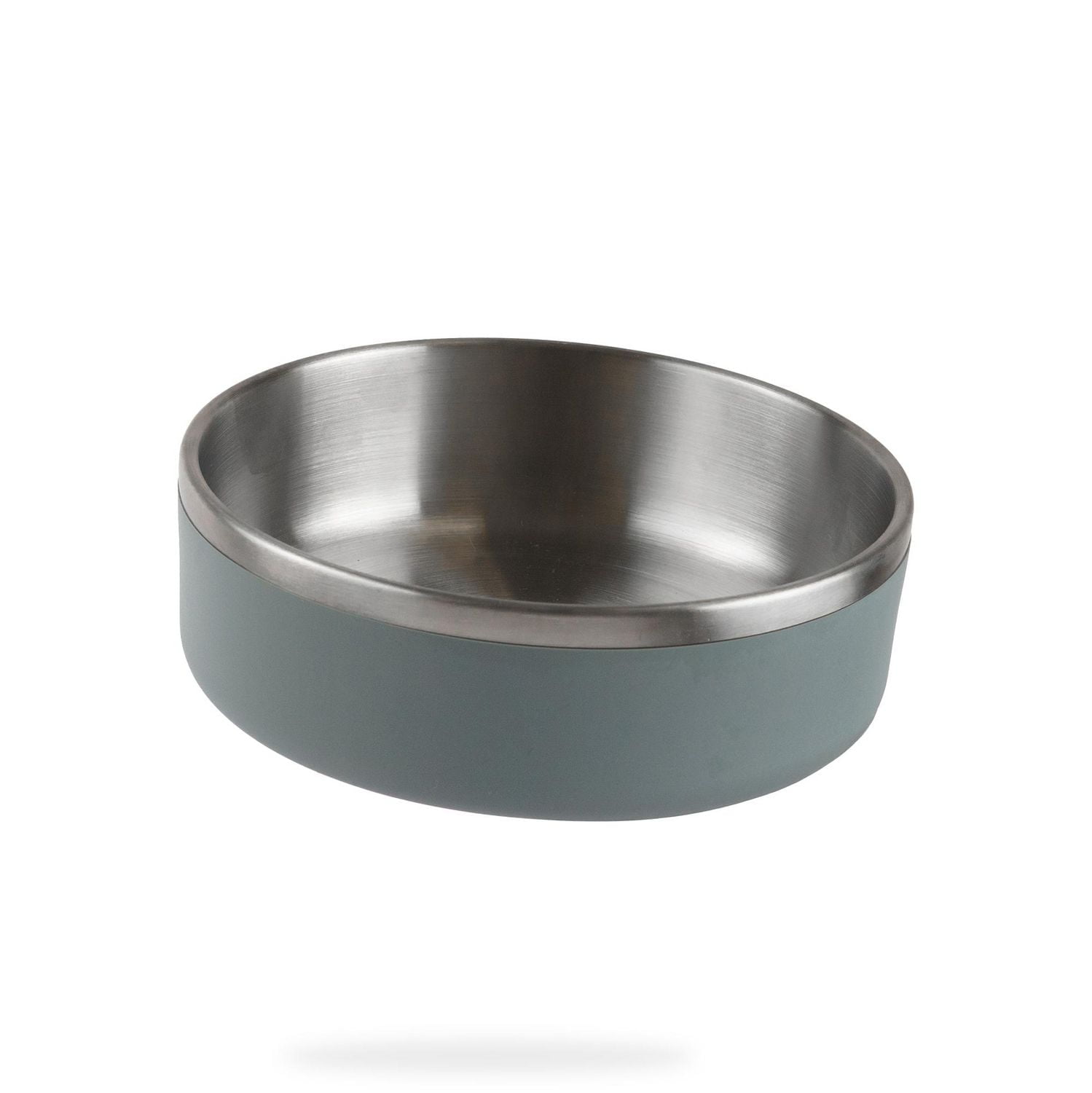 Un bol double en acier inoxydable pour chien, de taille moyenne, 1.3L (44 OZ) Le bol double en acier inoxydable