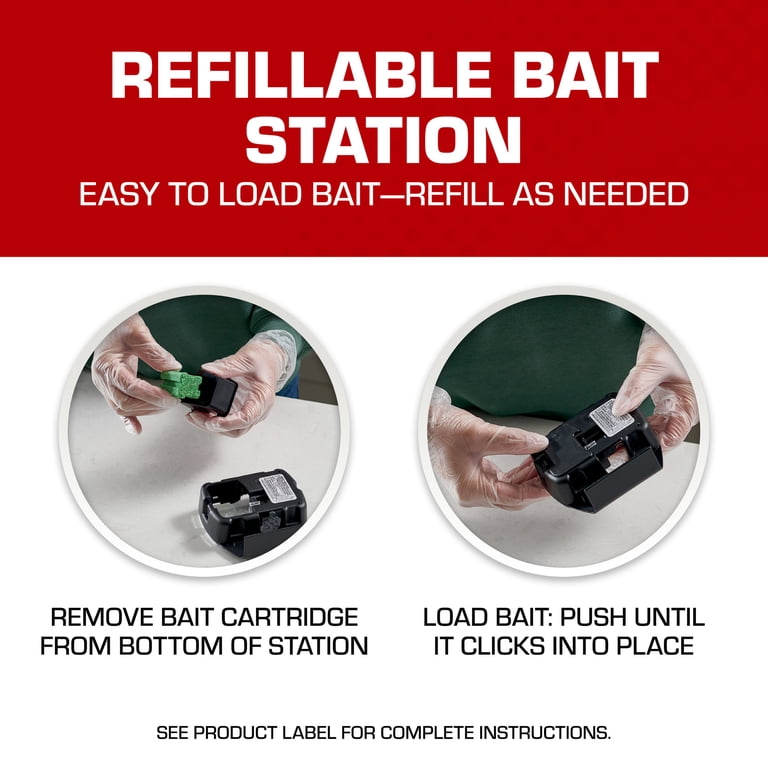 Tomcat Mouse Killer, Child & Dog Resistant Refillable Station photo 6
